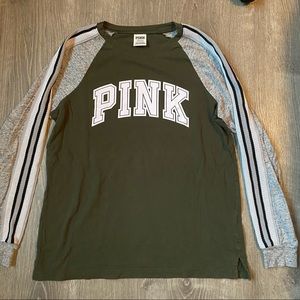 PINK long sleeve crew neck
